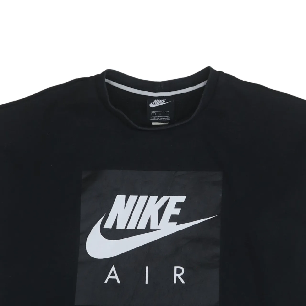 Nike 90's Center Middle Swoosh Crew Neck Sweatshirt Large Black sold by Vintage Club product image thumbnail 3