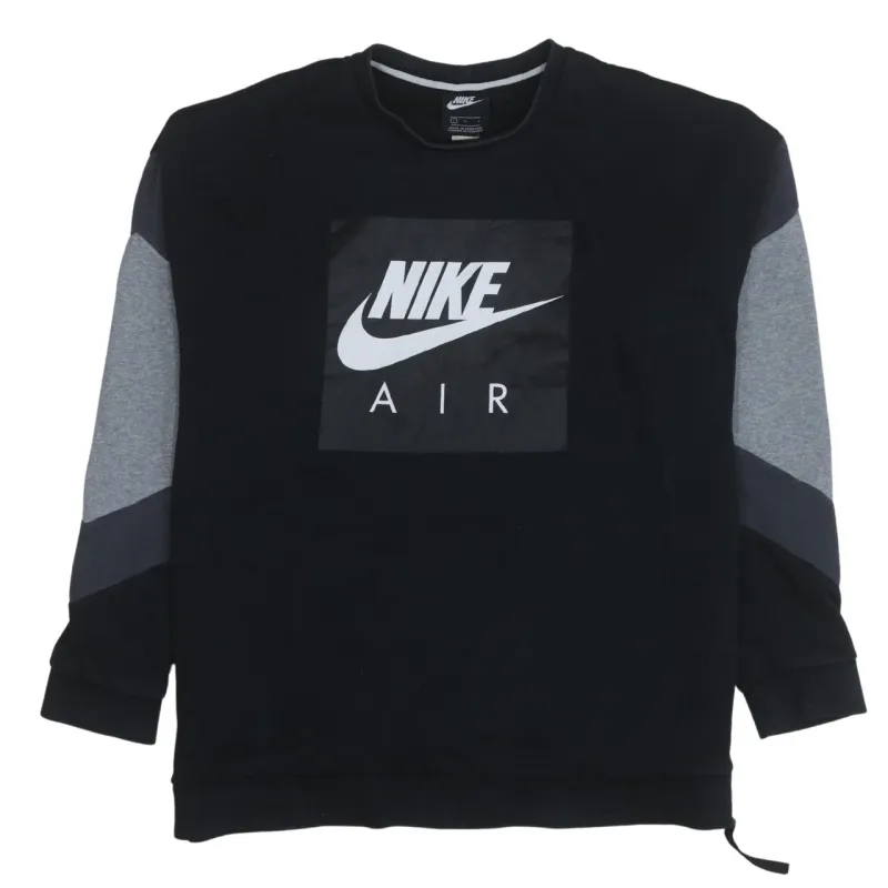 Nike 90's Center Middle Swoosh Crew Neck Sweatshirt Large Black sold by Vintage Club