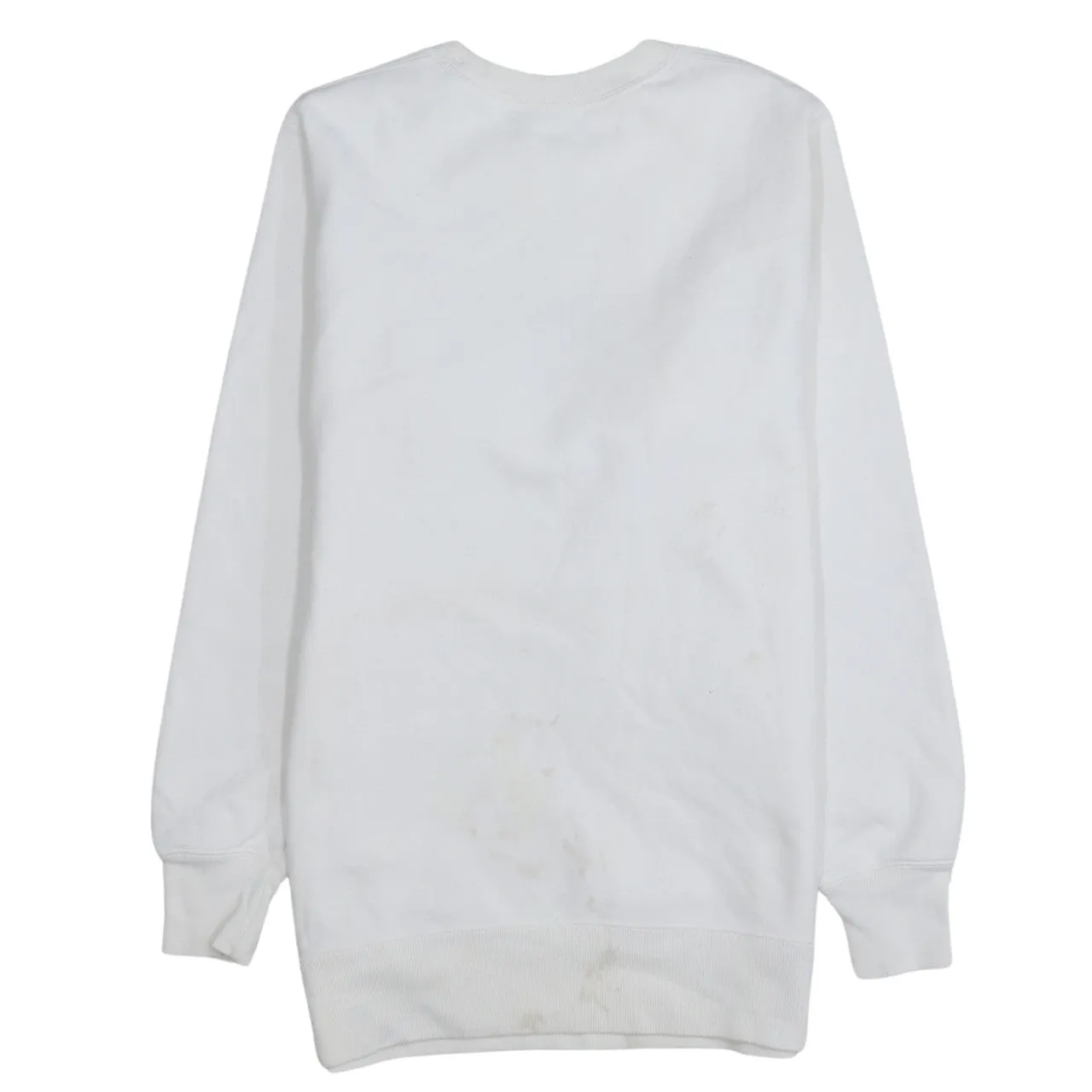 Champion White Sweatshirt Men's Small Embroidered Triple Logo Crewneck Pullover Fleece Top sold by Vintage Club product image thumbnail 2