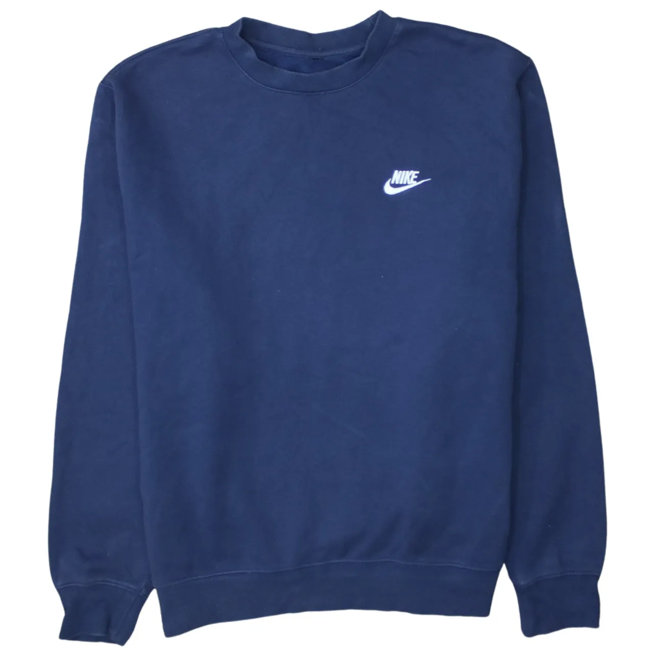 Nike 90's Swoosh Crew Neck Sweatshirt Large Navy Blue sold by Vintage Club