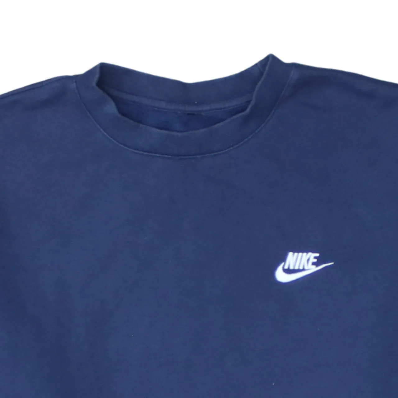 Nike 90's Swoosh Crew Neck Sweatshirt Large Navy Blue sold by Vintage Club product image thumbnail 3