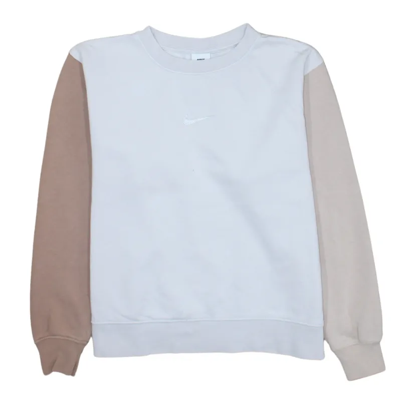 Nike 90's Center Middle Swoosh Crew Neck Sweatshirt Small White sold by Vintage Club