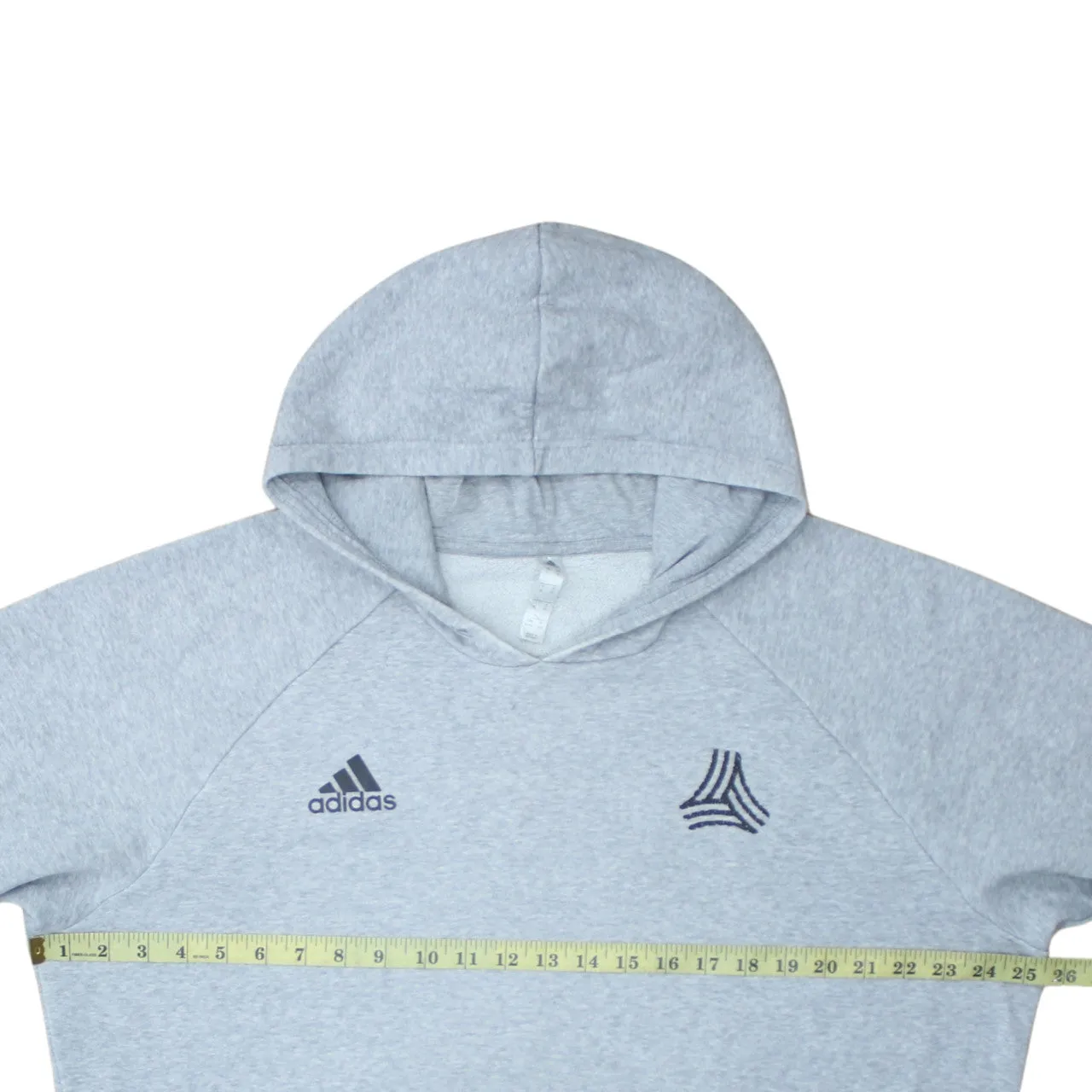 Adidas 90's Drawstring Pockets Pullover Hoodie XLarge Grey sold by Vintage Club product image thumbnail 5