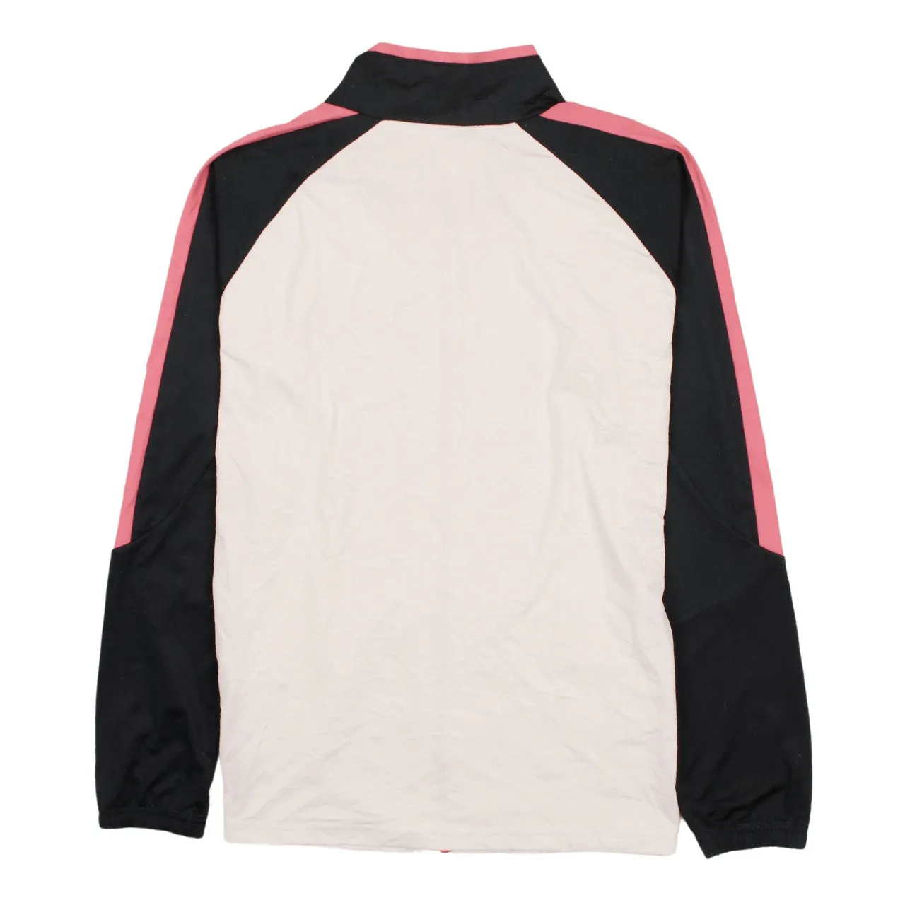 Adidas Women's Pink White Track Jacket Medium | Color Block Sports Top sold by Vintage Club product image thumbnail 2