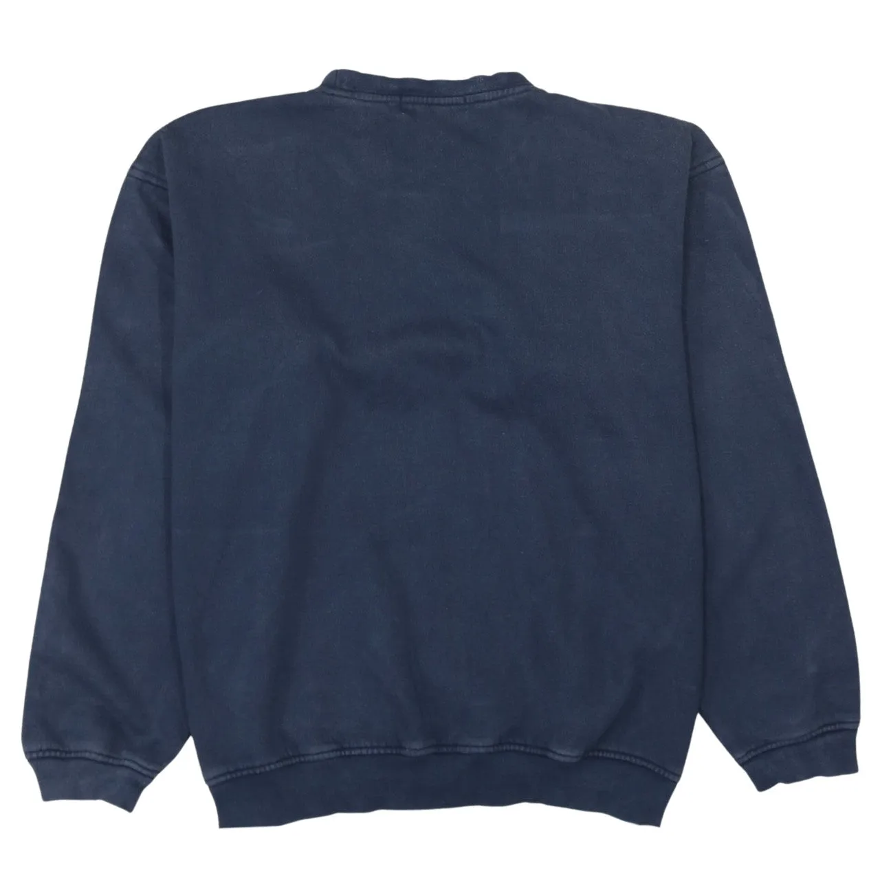 Fila Women's Large Navy Crewneck Sweatshirt Embroidered Logo Jumper sold by Vintage Club product image thumbnail 2