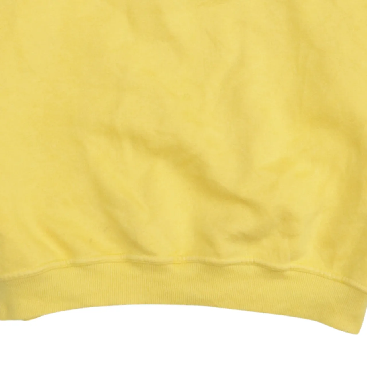 Tommy Hilfiger Yellow Sweatshirt Women's Medium Embroidered Chest Logo Ribbed Crewneck Pullover sold by Vintage Club product image thumbnail 4