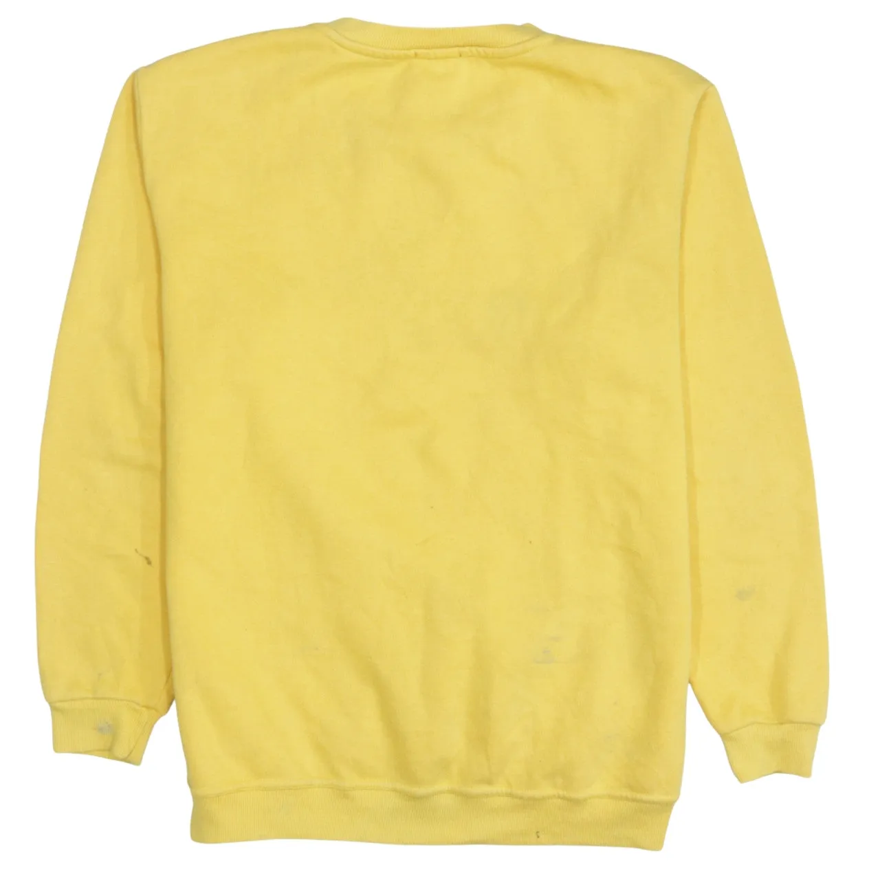 Tommy Hilfiger Yellow Sweatshirt Women's Medium Embroidered Chest Logo Ribbed Crewneck Pullover sold by Vintage Club product image thumbnail 2