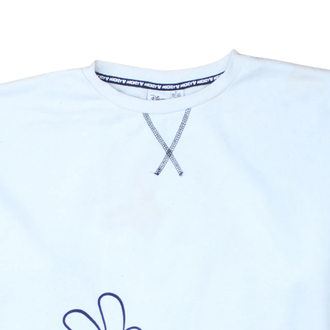Disney White Mickey Mouse Sweatshirt Men's XLarge Printed Graphic Crewneck Pullover Fleece Top sold by Vintage Club product image thumbnail 3