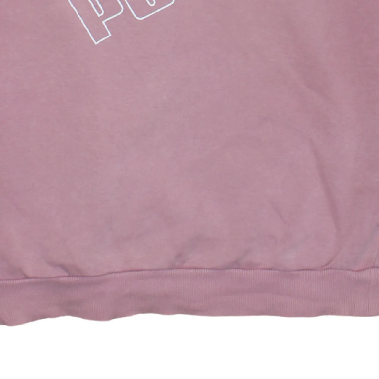 Puma Pink Sweatshirt Men's Medium Printed Big Logo Tape Sleeve Crewneck Pullover Top sold by Vintage Club product image thumbnail 4