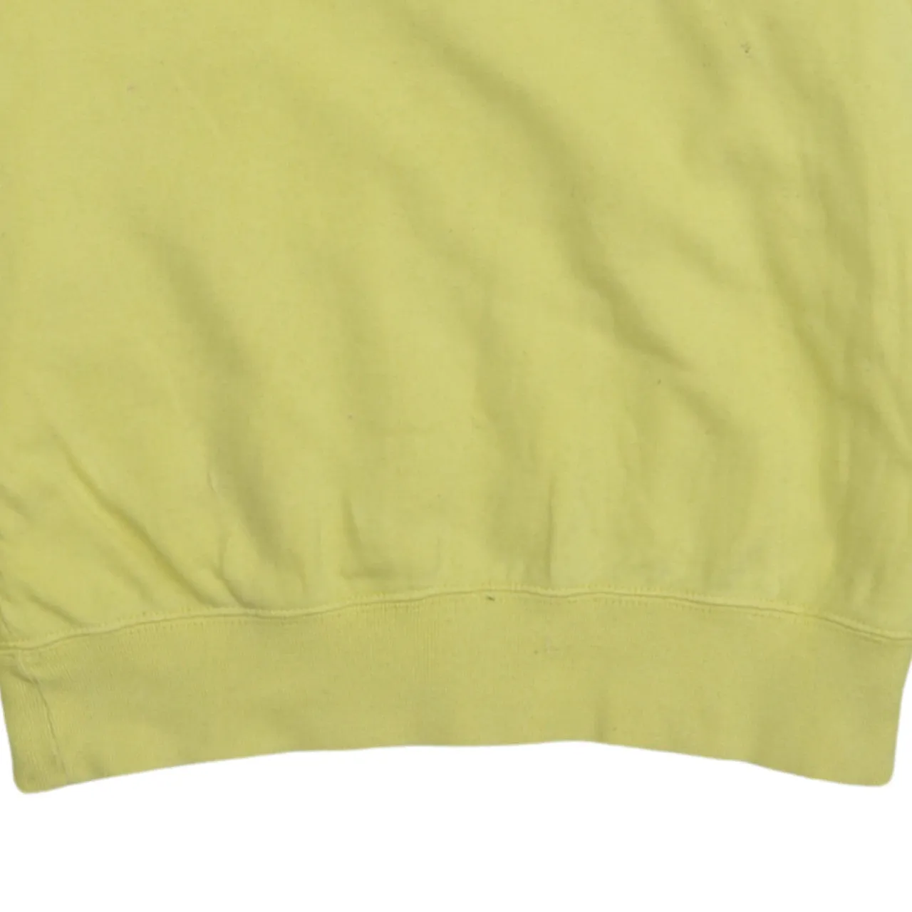 Champion Yellow Sweatshirt Men's XSmall Embroidered Chest Logo Cuff Badge Fleece Pullover sold by Vintage Club product image thumbnail 4