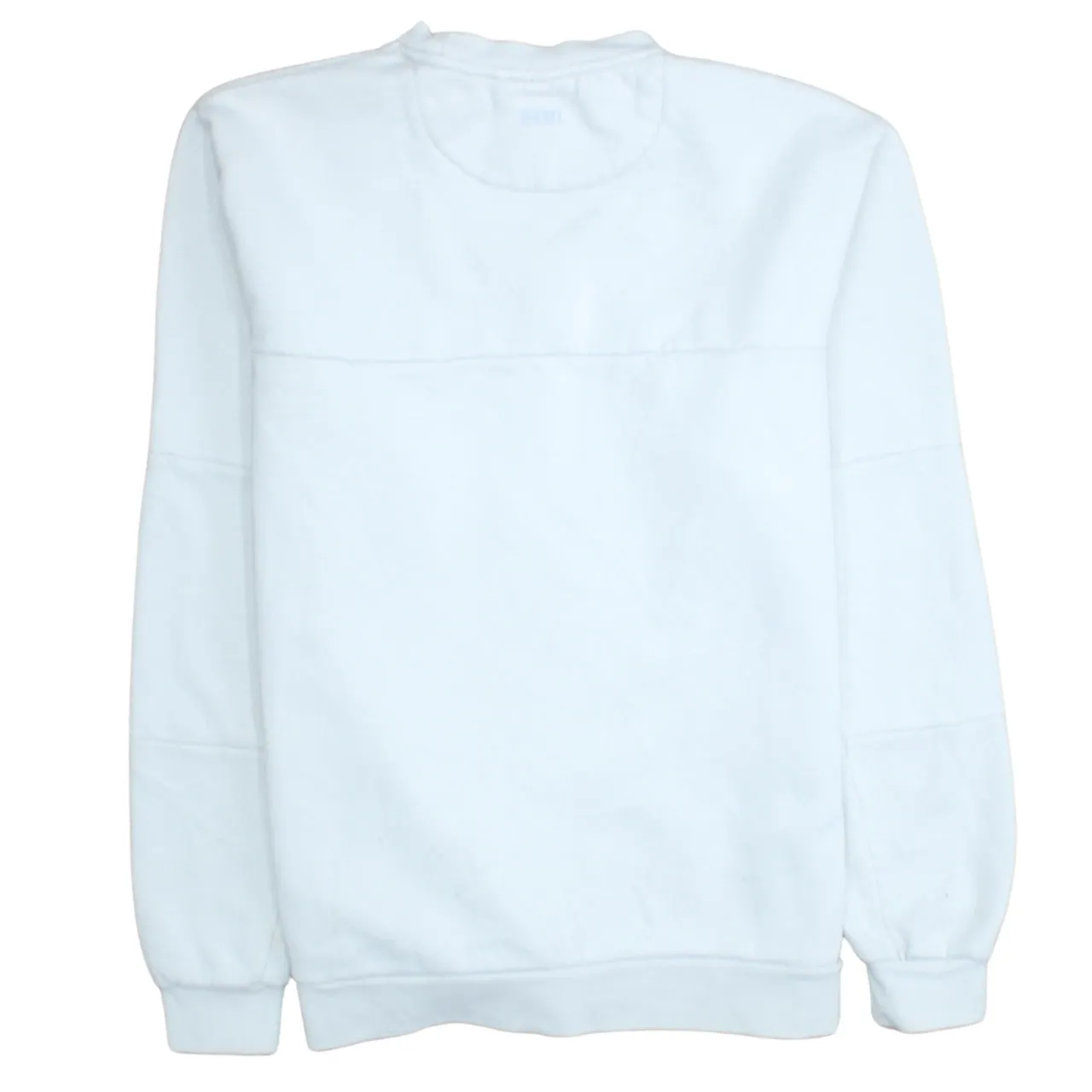 Diesel White Sweatshirt Men's XLarge Embroidered Logo Chest Tape Crewneck Pullover sold by Vintage Club product image thumbnail 2