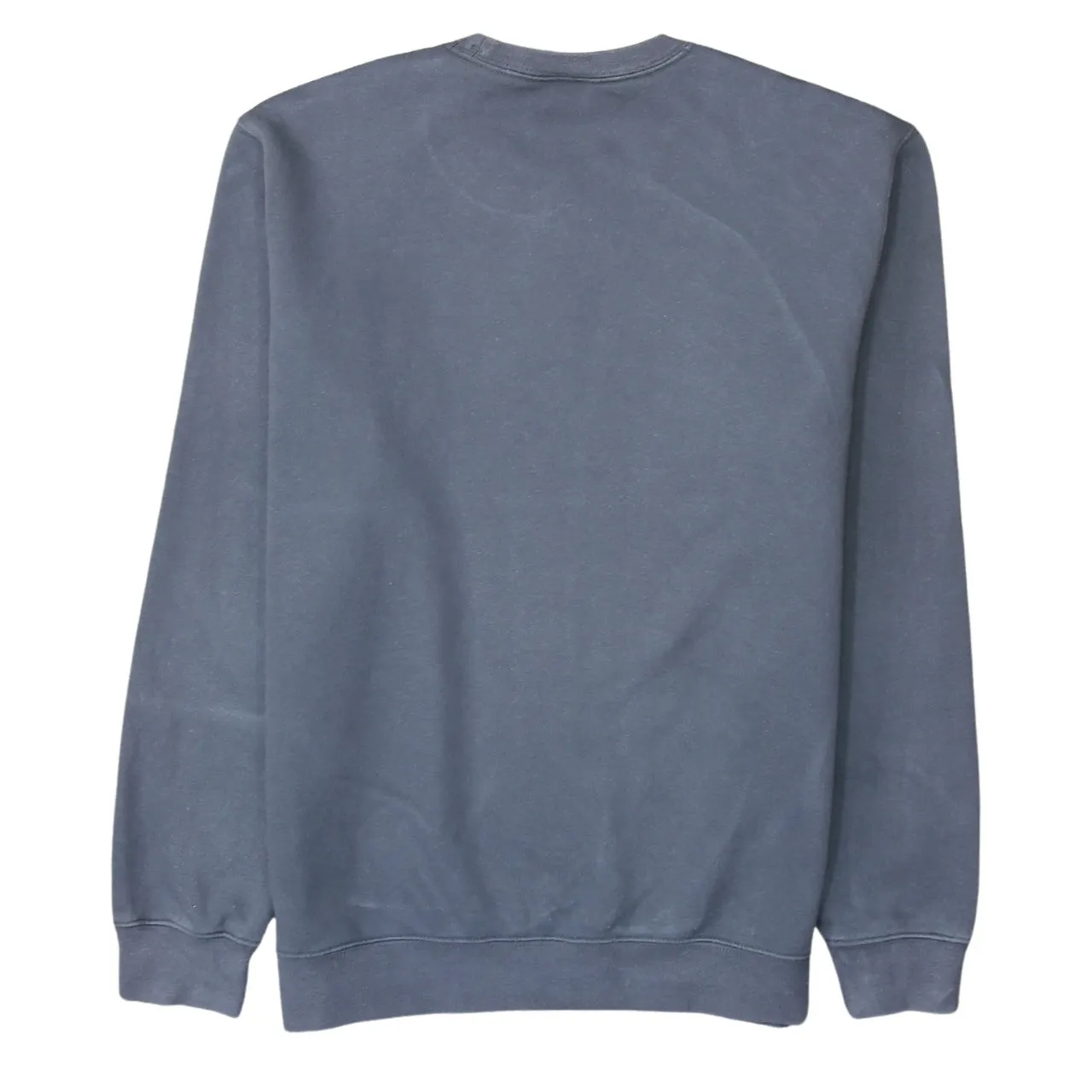 Champion Charcoal Grey Sweatshirt Men's Large Printed Script Logo Crewneck Pullover Fleece Top sold by Vintage Club product image thumbnail 2