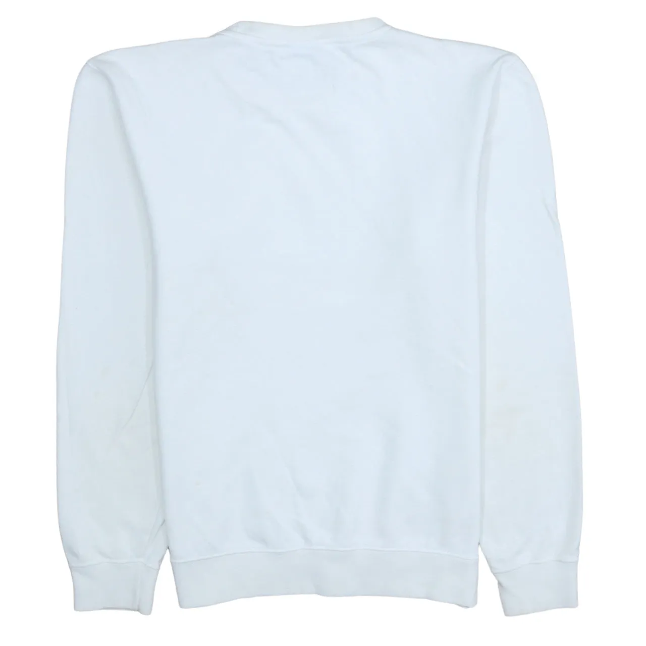 Champion White Sweatshirt Men's Small Embroidered Chest Logo Cuff Logo Crewneck Pullover sold by Vintage Club product image thumbnail 2