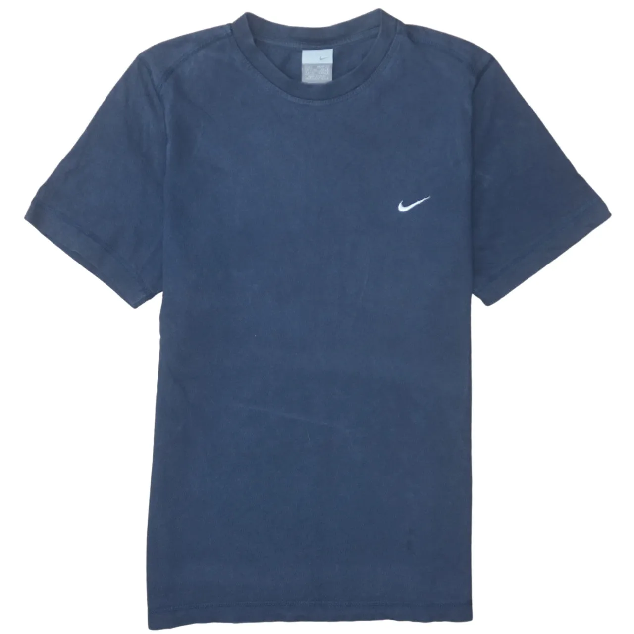 Nike Navy Blue T Shirt Men's Small Embroidered Swoosh Logo Short Sleeve Casual Top sold by Vintage Club