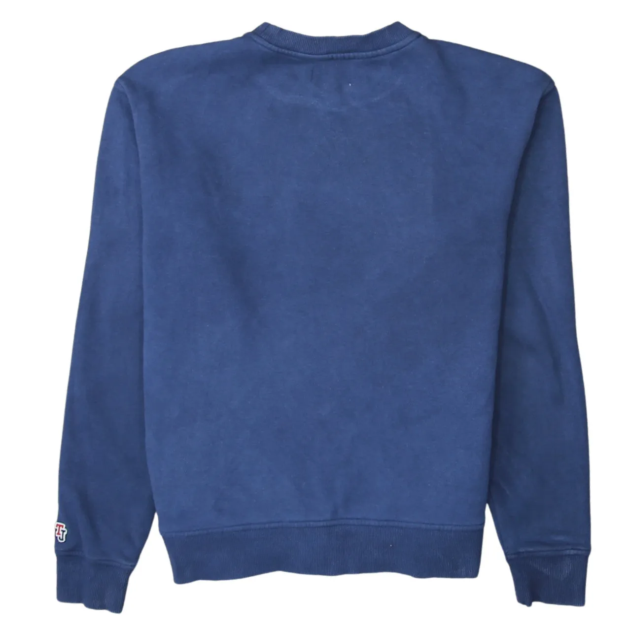 Tommy Hilfiger Navy Blue Sweatshirt Men's XSmall Embroidered Flag Logo Crewneck Pullover Fleece Top sold by Vintage Club product image thumbnail 2