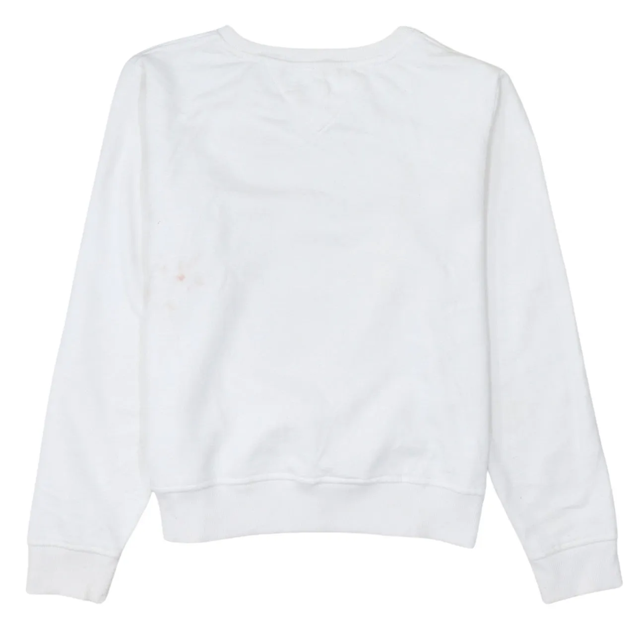 Tommy Hilfiger White Sweatshirt Men's Small Printed H Logo Crewneck Pullover Top sold by Vintage Club product image thumbnail 2