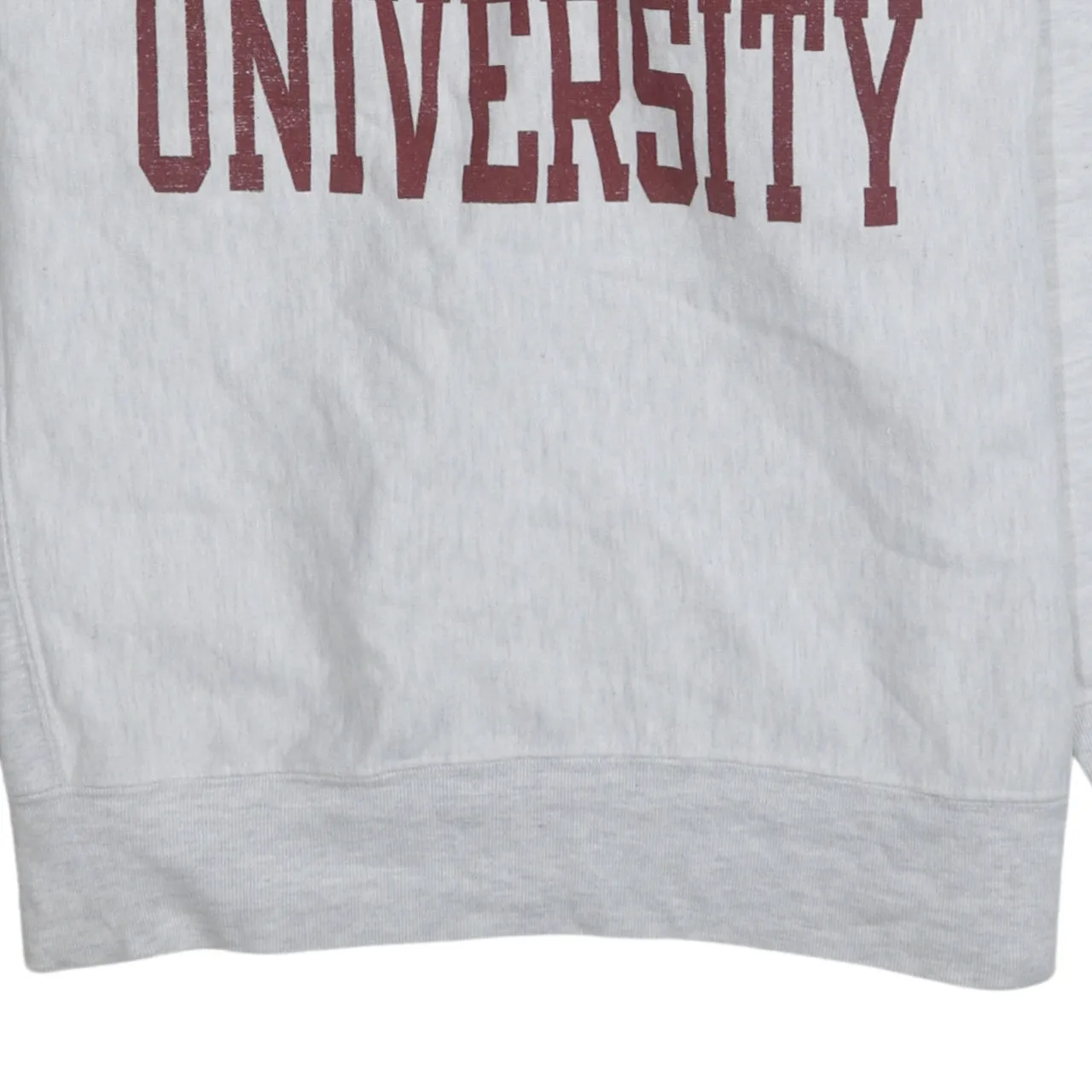 Champion Light Grey Sweatshirt Men's Large Indiana University Printed Logo Crewneck Pullover sold by Vintage Club product image thumbnail 4