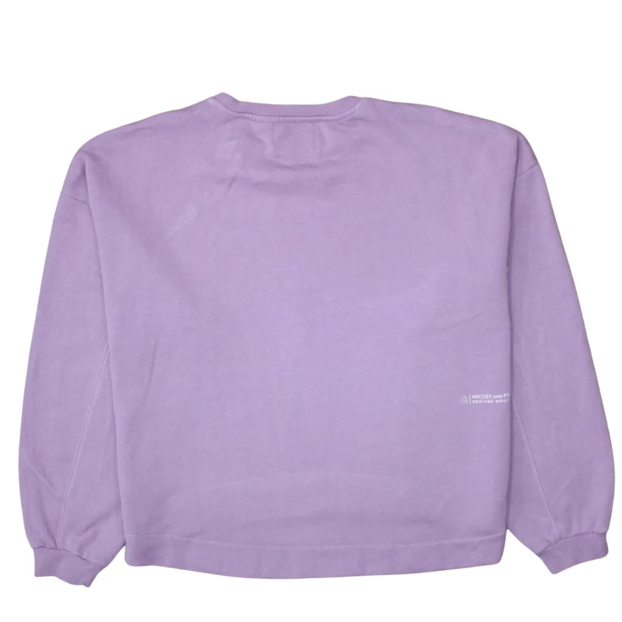 Disney Lilac Sweatshirt Men's Medium Mickey Mouse Printed Front Crewneck Pullover sold by Vintage Club product image thumbnail 2