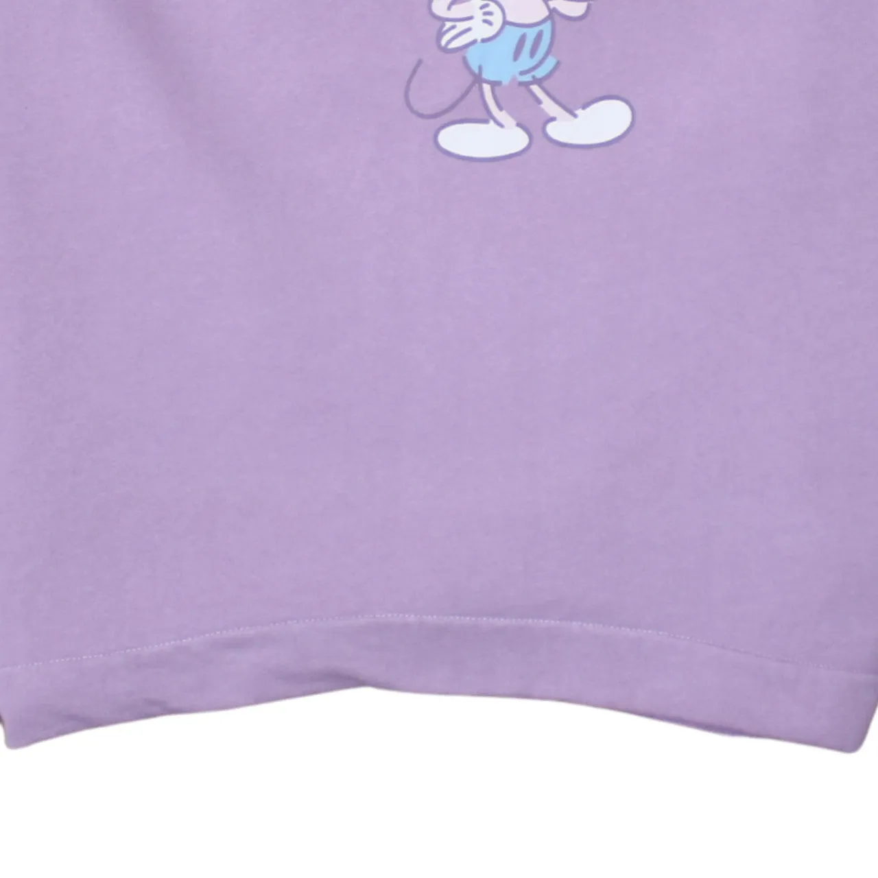 Disney Lilac Sweatshirt Men's Medium Mickey Mouse Printed Front Crewneck Pullover sold by Vintage Club product image thumbnail 4