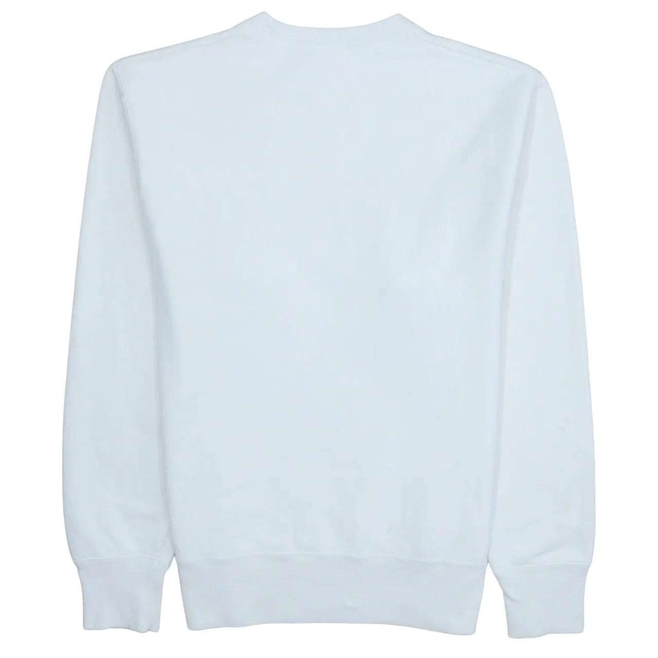 Champion White Sweatshirt Men's Medium Triple Script Logo Embroidered C Cuff Pullover Jumper sold by Vintage Club product image thumbnail 2