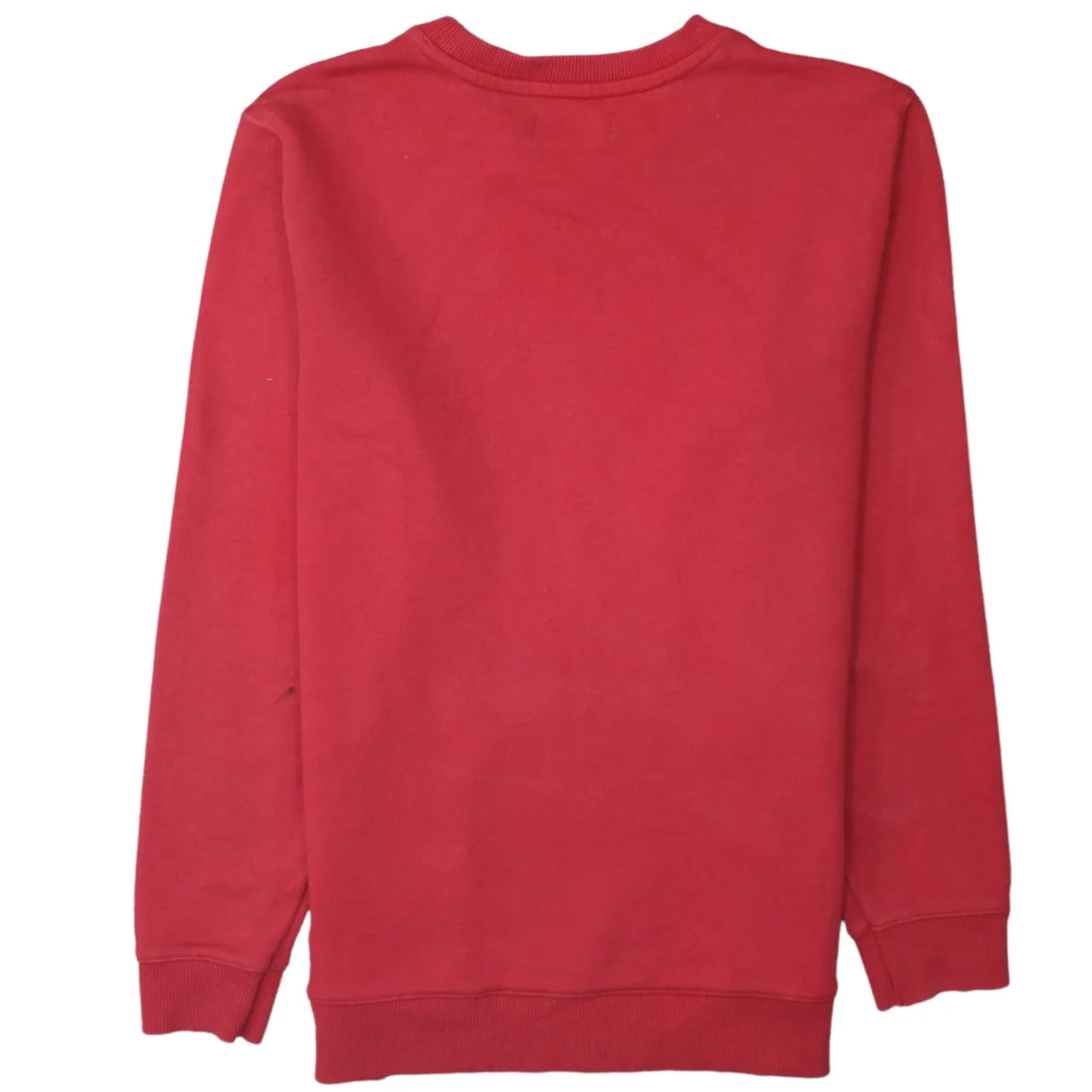 Calvin Klein Red Sweatshirt Men's Small Embroidered Chest Logo Ribbed Crewneck Pullover sold by Vintage Club product image thumbnail 2