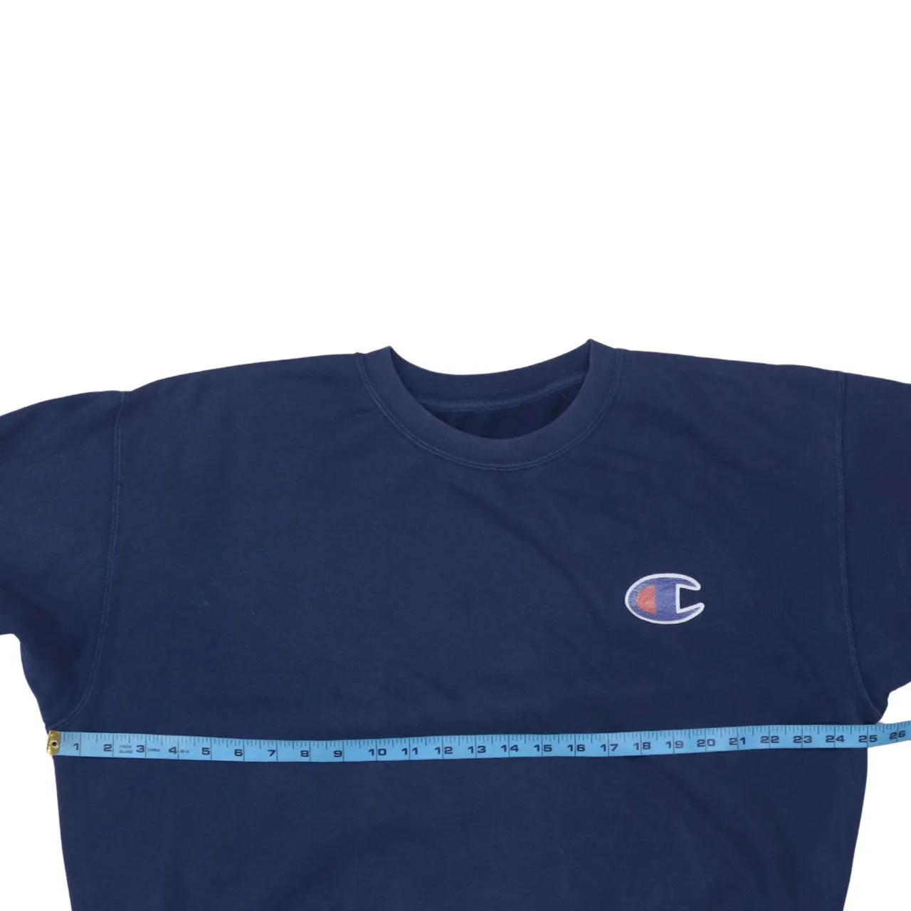 Champion Navy Blue Sweatshirt Men's XLarge Embroidered C Logo Crewneck Pullover Fleece Top sold by Vintage Club product image thumbnail 5