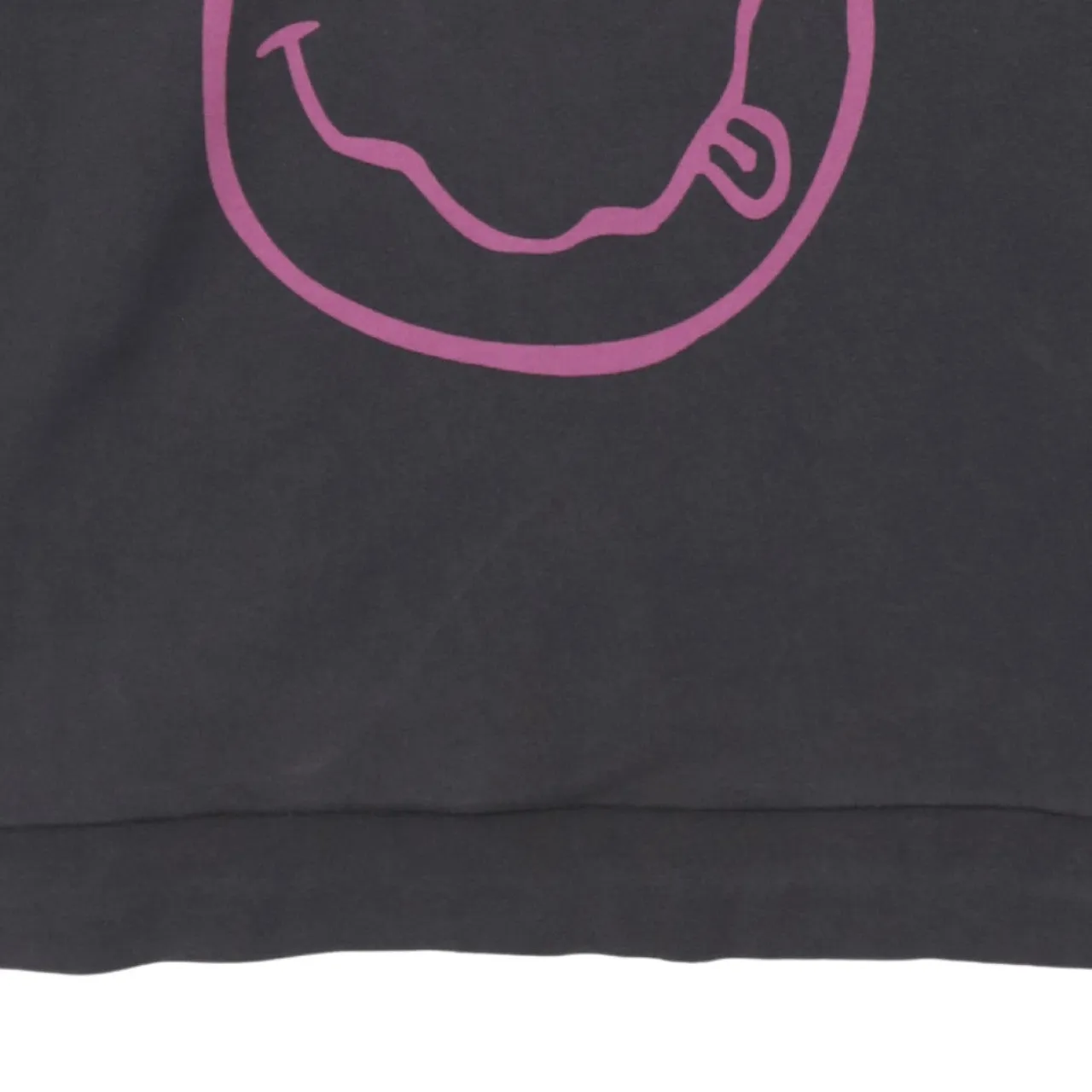 ASOS Black Nirvana Sweatshirt Men's Large Printed Smiley Logo Crewneck Pullover Top sold by Vintage Club product image thumbnail 4