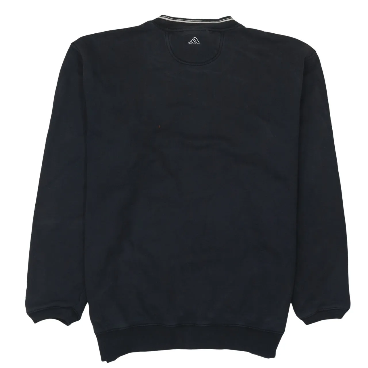 Adidas Black Sweatshirt Men's XLarge Embroidered Trefoil Logo Crewneck Pullover Jumper sold by Vintage Club product image thumbnail 2