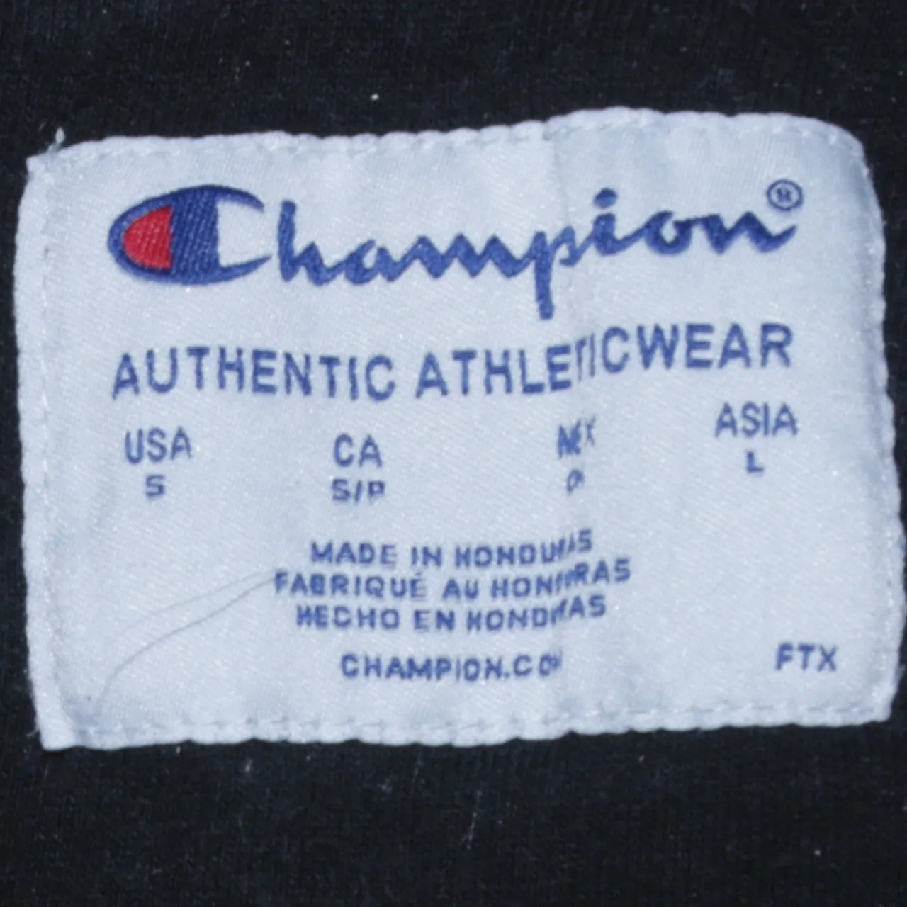 Champion 90s Vintage Grey Small Pullover Hoodie, Drawstring Pockets sold by Vintage Club product image thumbnail 4