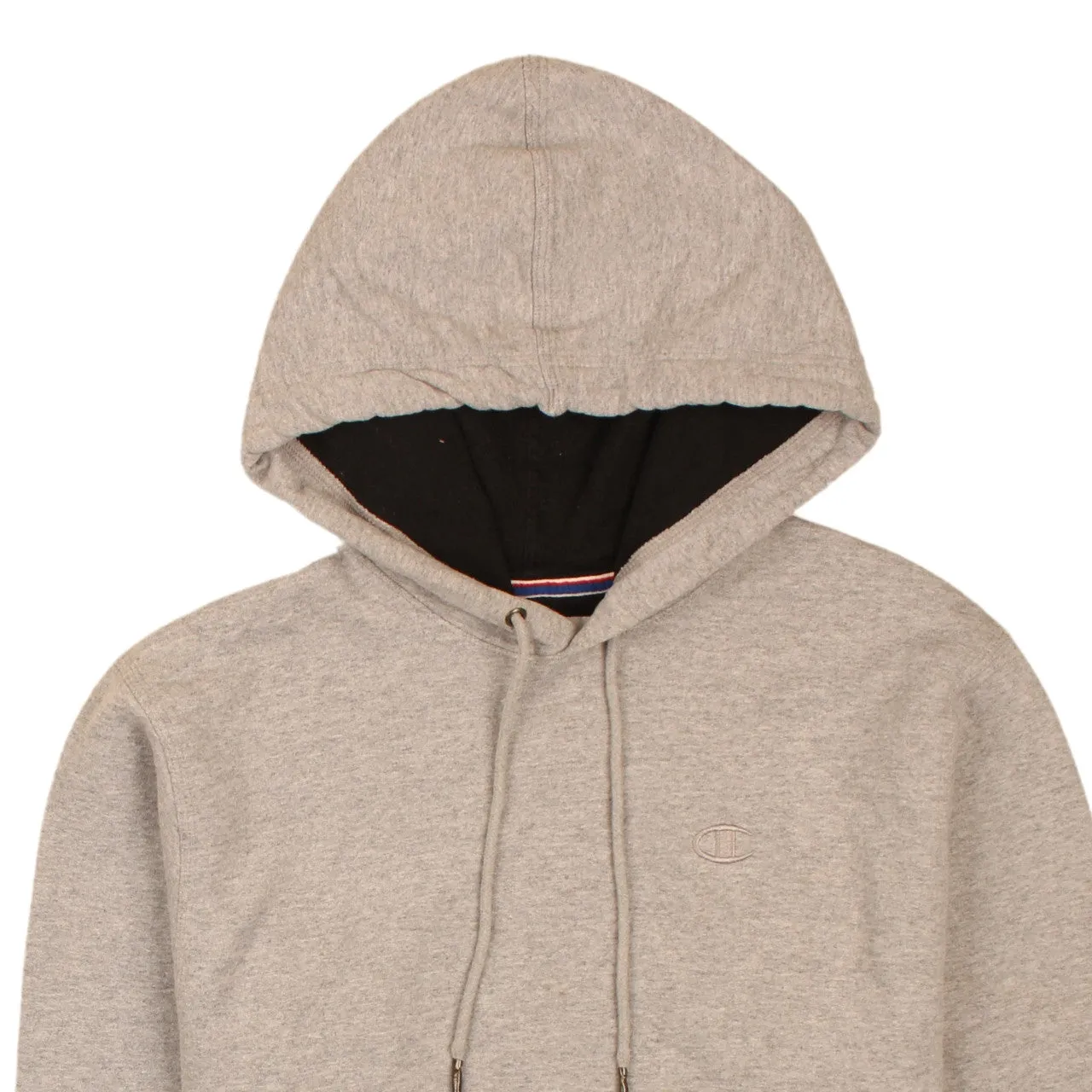 Champion 90s Vintage Grey Small Pullover Hoodie, Drawstring Pockets sold by Vintage Club product image thumbnail 3