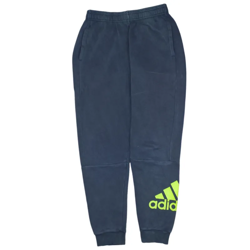 Vintage Adidas 90's Women's Joggers Cotton Navy Large Sweatpants made by Adidas