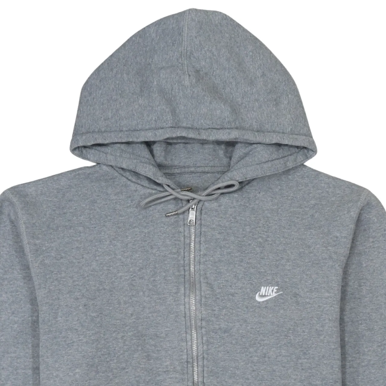 Nike 90's Swoosh Full Zip Up Hoodie Small Grey sold by Vintage Club product image thumbnail 3