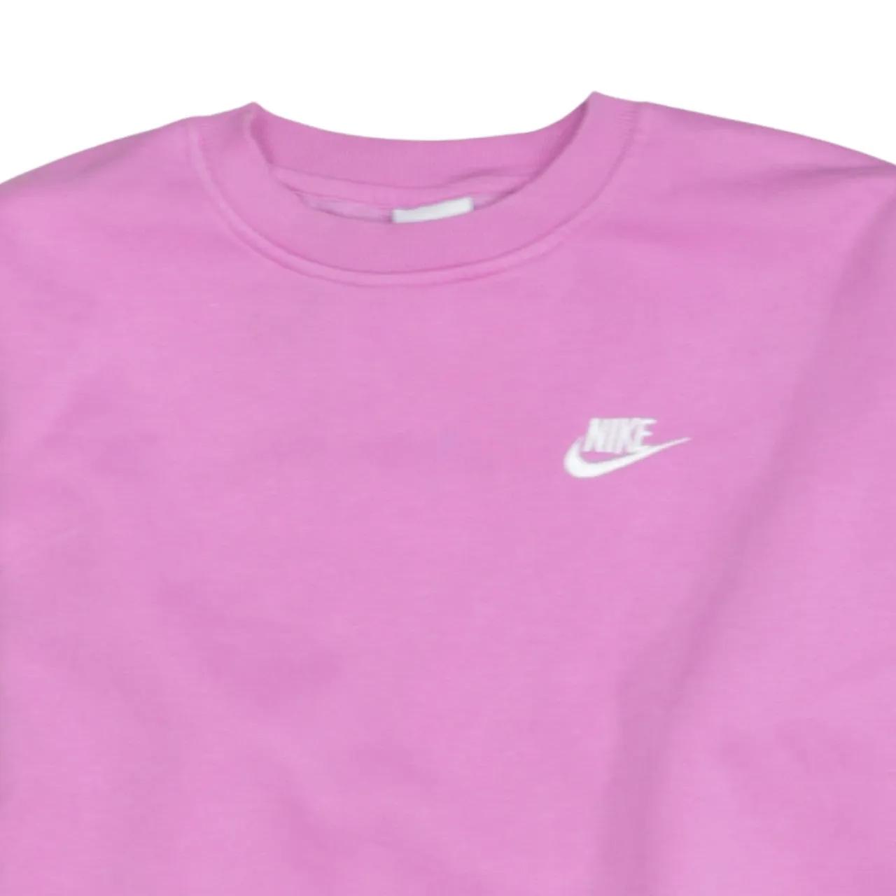 Nike Pink Sweatshirt Women's XLarge Printed Swoosh Logo Crewneck Pullover Fleece Top sold by Vintage Club product image thumbnail 3