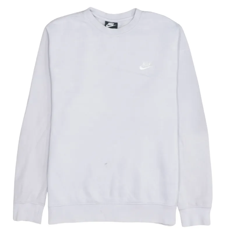 Nike 90's Swoosh Crew Neck Sweatshirt Medium Grey made by Nike