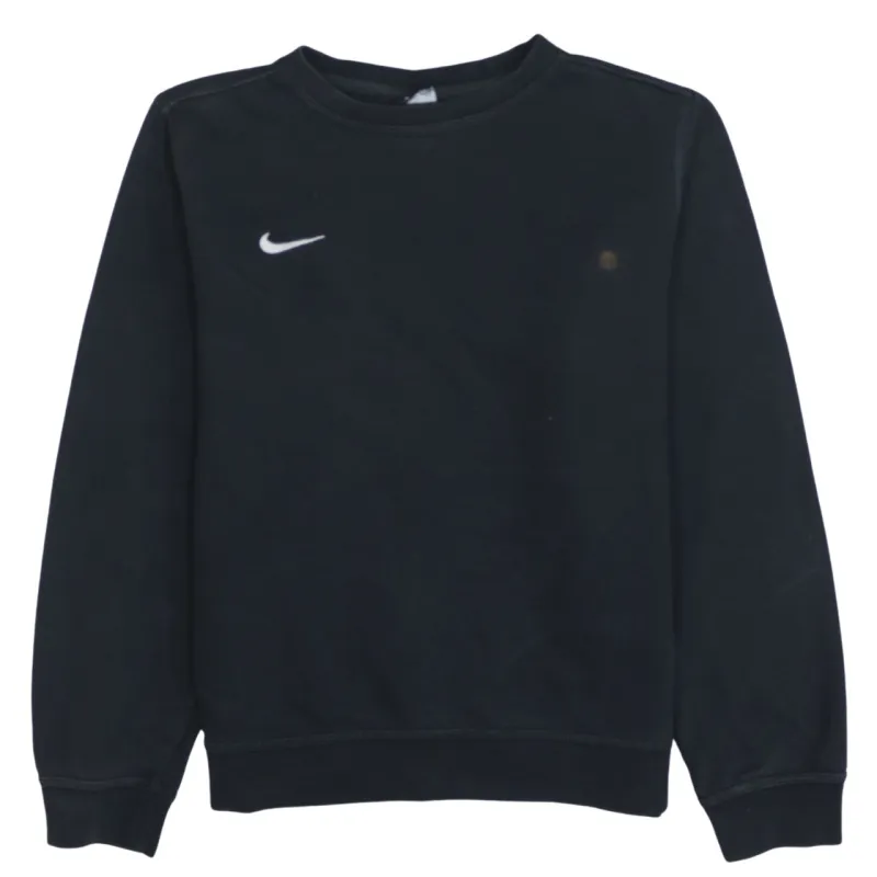 Nike 90's Swoosh Crew Neck Sweatshirt Medium  Black sold by Vintage Club
