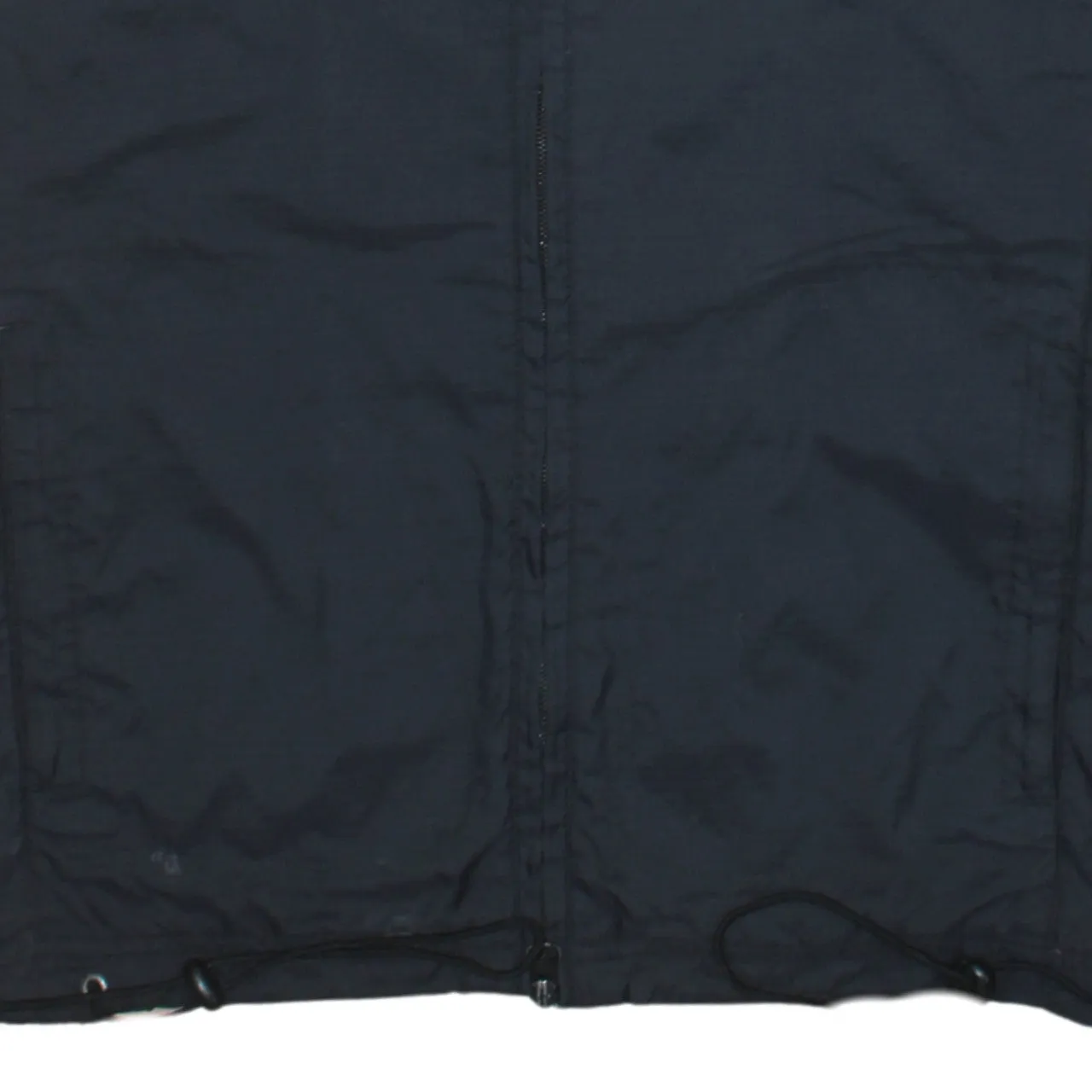 Nike Black Windbreaker Jacket Women’s Large Embroidered Swoosh Full Zip Lightweight Outerwear sold by Vintage Club product image thumbnail 4