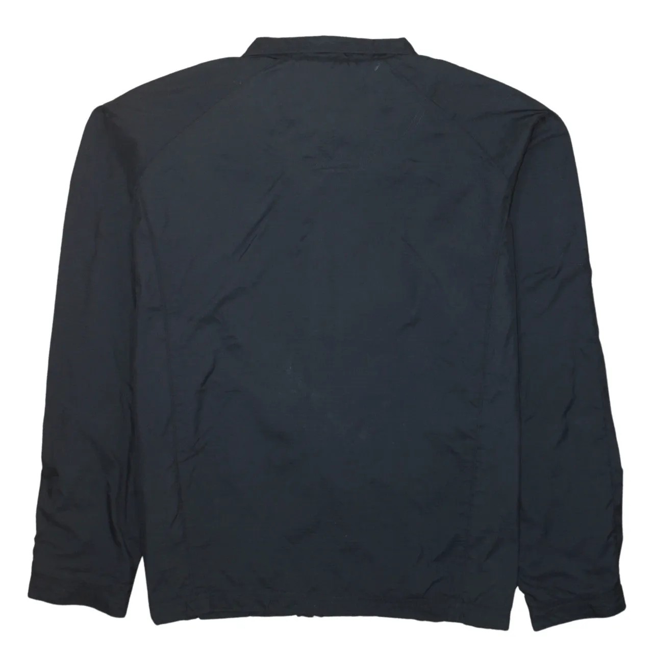 Nike Black Windbreaker Jacket Women’s Large Embroidered Swoosh Full Zip Lightweight Outerwear sold by Vintage Club product image thumbnail 2