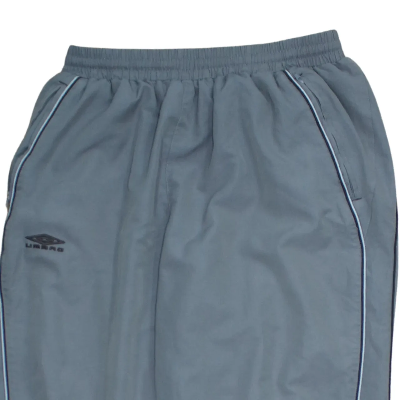 Umbro Grey Joggers Men’s Medium Elasticated Cuffs Printed Logos Contrast Piping Track Pants sold by Vintage Club product image thumbnail 3