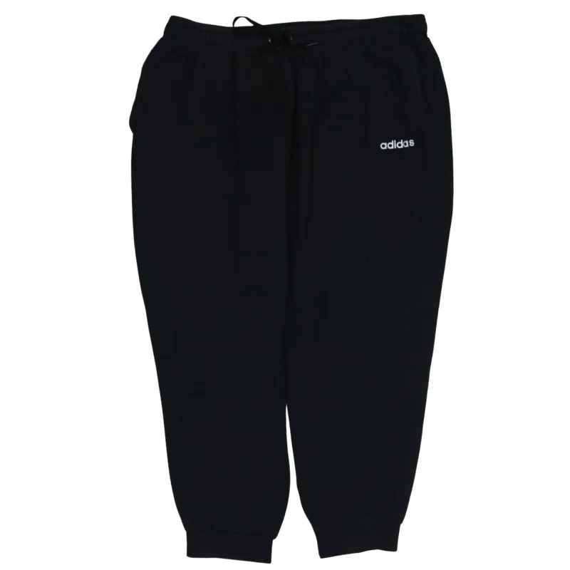 Adidas Black Joggers Men’s XXLarge Embroidered Logo Elastic Waist Cuffed Sweatpants made by Adidas