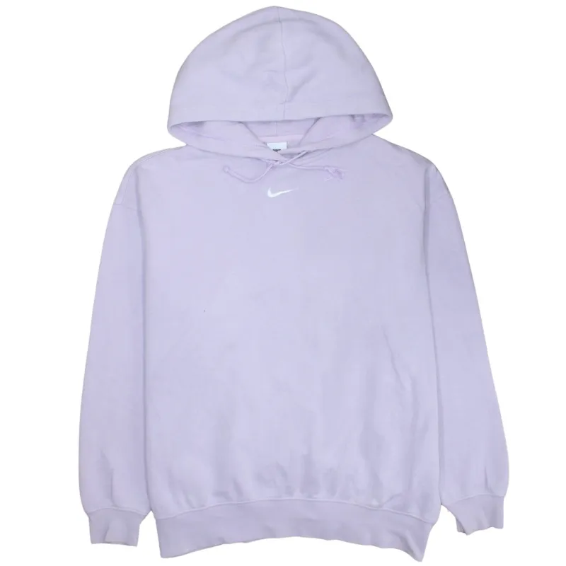 Nike Lilac Purple Hoodie Men's Medium Embroidered Swoosh Logo Pullover Sweatshirt made by Nike