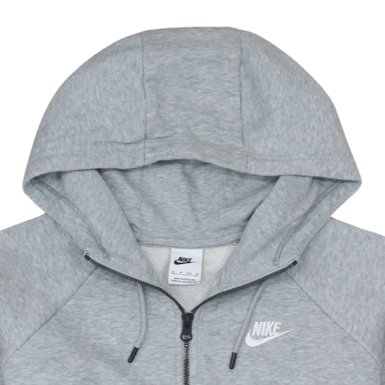 Nike Grey Full Zip Hoodie Men's XSmall Embroidered Chest Logo Split Front Pockets Sweatshirt sold by Vintage Club product image thumbnail 3