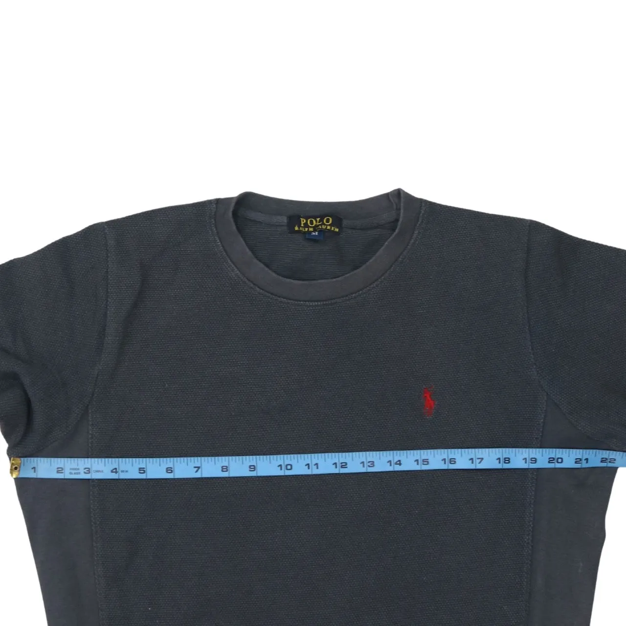 Polo Ralph Lauren Dark Grey Sweatshirt Men's Medium Embroidered Red Pony Crewneck Pullover sold by Vintage Club product image thumbnail 5