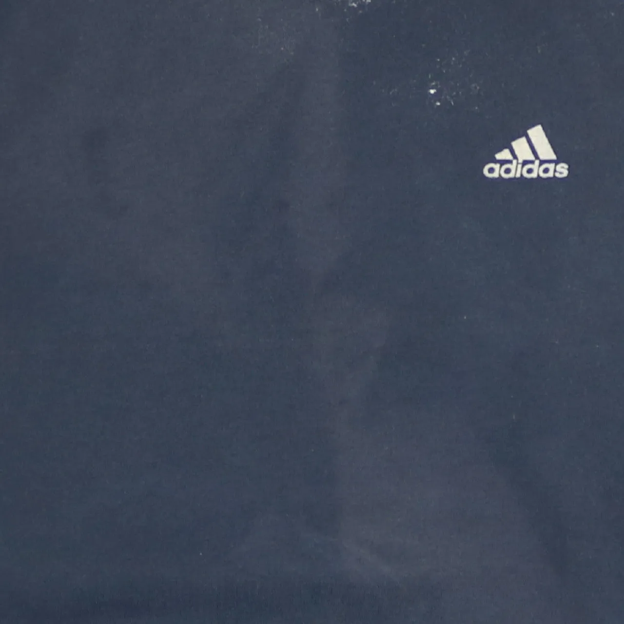 Adidas Men's XLarge 90's Vintage Navy Blue Hoodie Striped Sleeves sold by Vintage Club product image thumbnail 4
