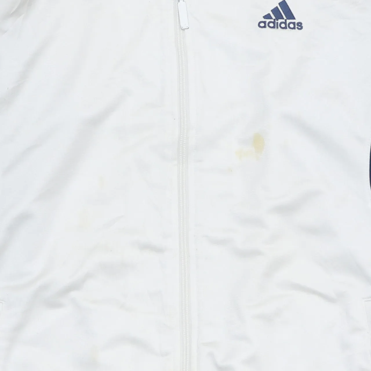 Vintage Adidas 90s Men's XL White Stripe Sleeve Zip Sweatshirt sold by Vintage Club product image thumbnail 4