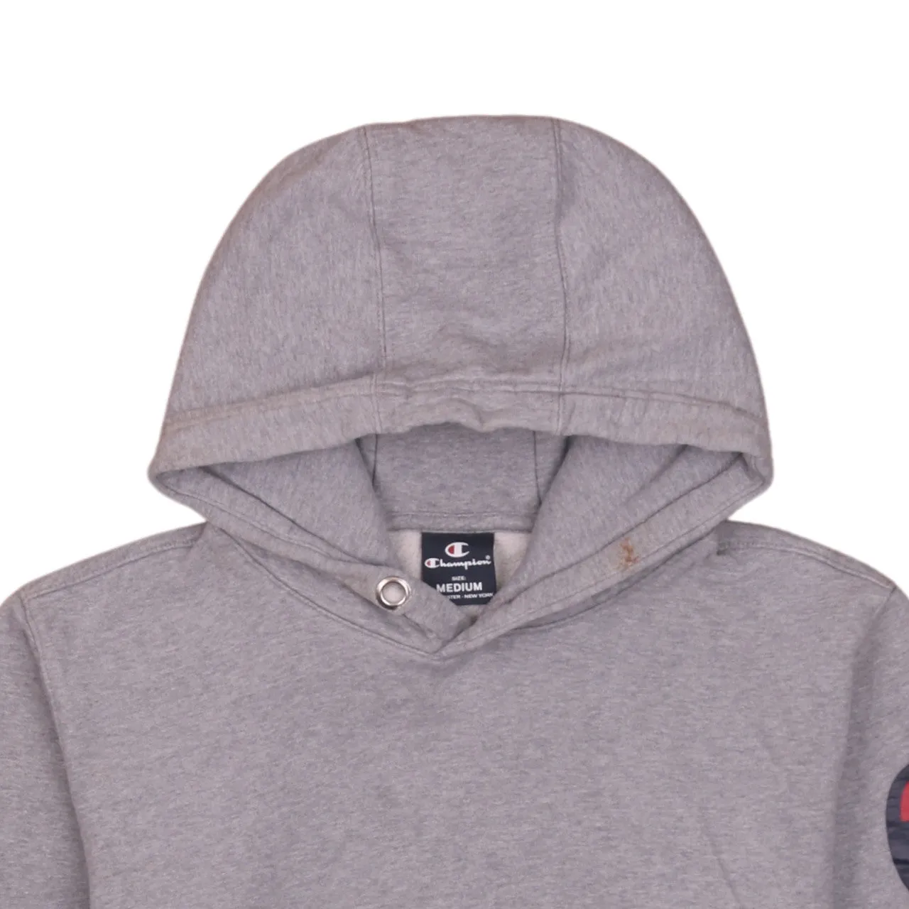Champion Vintage Grey 90's Hoodie Medium, Drawstring, Retro Fashion sold by Vintage Club product image thumbnail 3