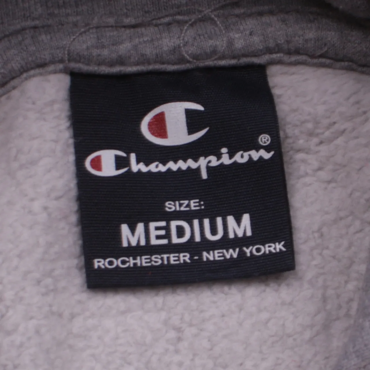 Champion Vintage Grey 90's Hoodie Medium, Drawstring, Retro Fashion sold by Vintage Club product image thumbnail 4