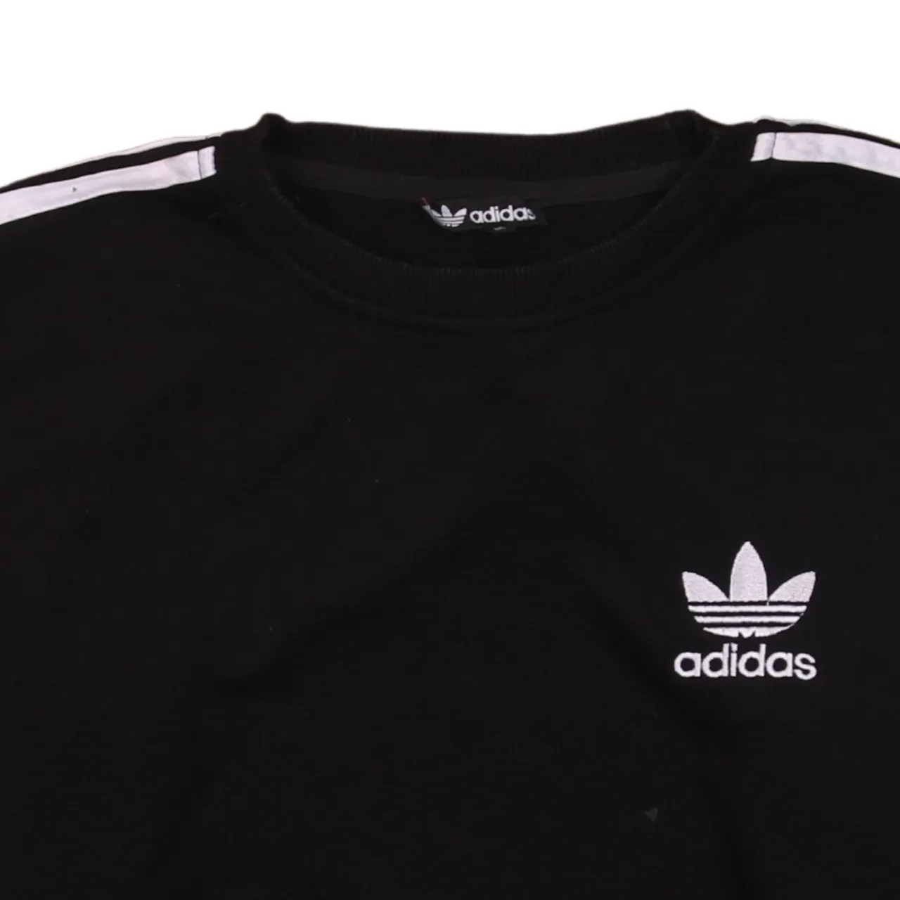Adidas 90's Vintage Black Sweatshirt Striped Sleeve Men's Medium sold by Vintage Club product image thumbnail 3