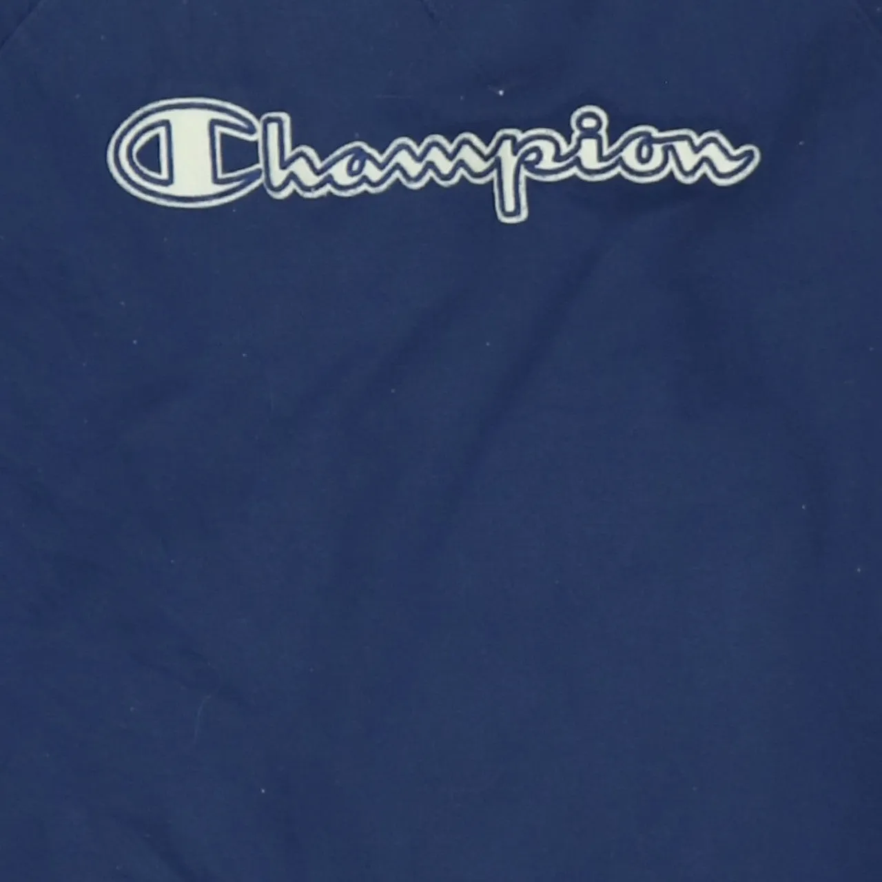 Champion Navy Blue Sweatshirt Men's Medium Embroidered Script Logo Ribbed Crewneck Pullover sold by Vintage Club product image thumbnail 4