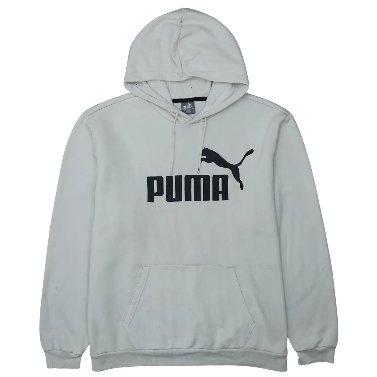 Puma 90's Vintage White Spellout Hoodie XXL Retro Pullover sold by Vintage Club