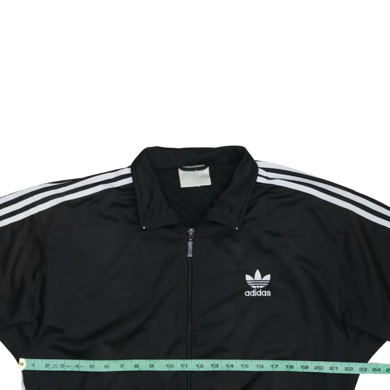 Adidas 90's Striped Sleeve Full Zip Up Sweatshirt Large Black sold by Vintage Club product image thumbnail 5